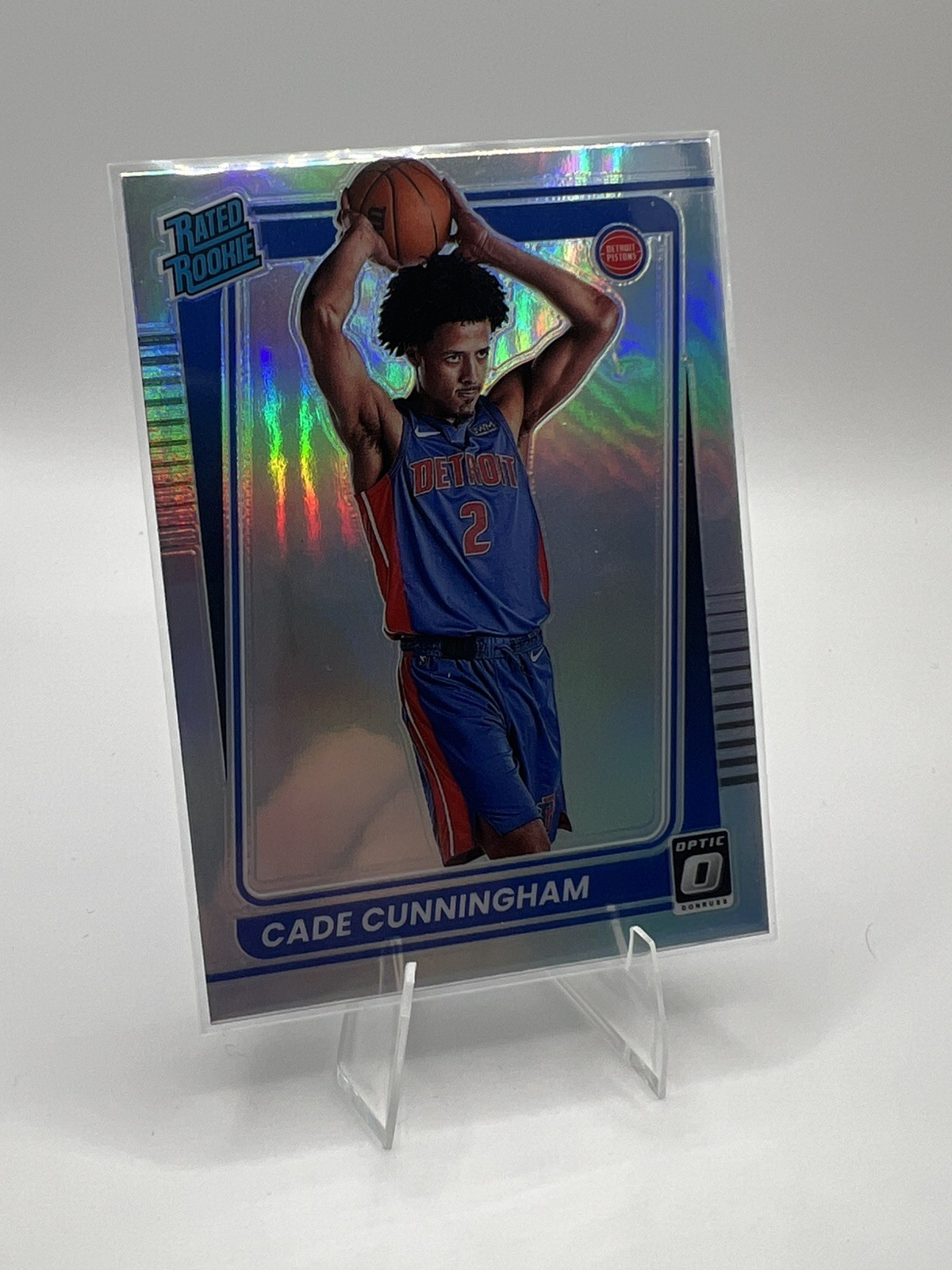 2021-22 Panini Donruss Optic Rated Rookie Cade Cunningham #161 Holo Silver (RC)