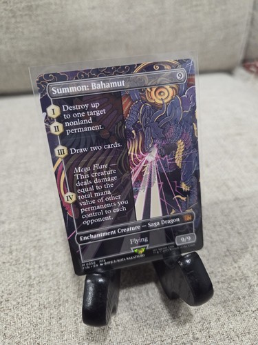 Summon: Bahamut - Borderless - Final Fantasy - NM-Mint - MTG- Non Foil - 第 2/3 張圖片
