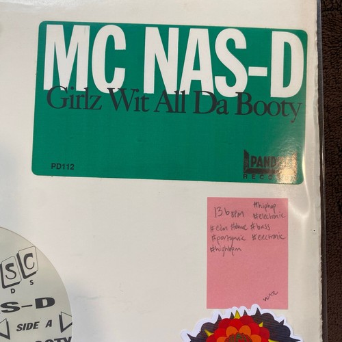 GIRLZ WIT ALL DA BOOTY mc nas-d 12" promo single 90s electronic hip-hop bass nm - Picture 2 of 4