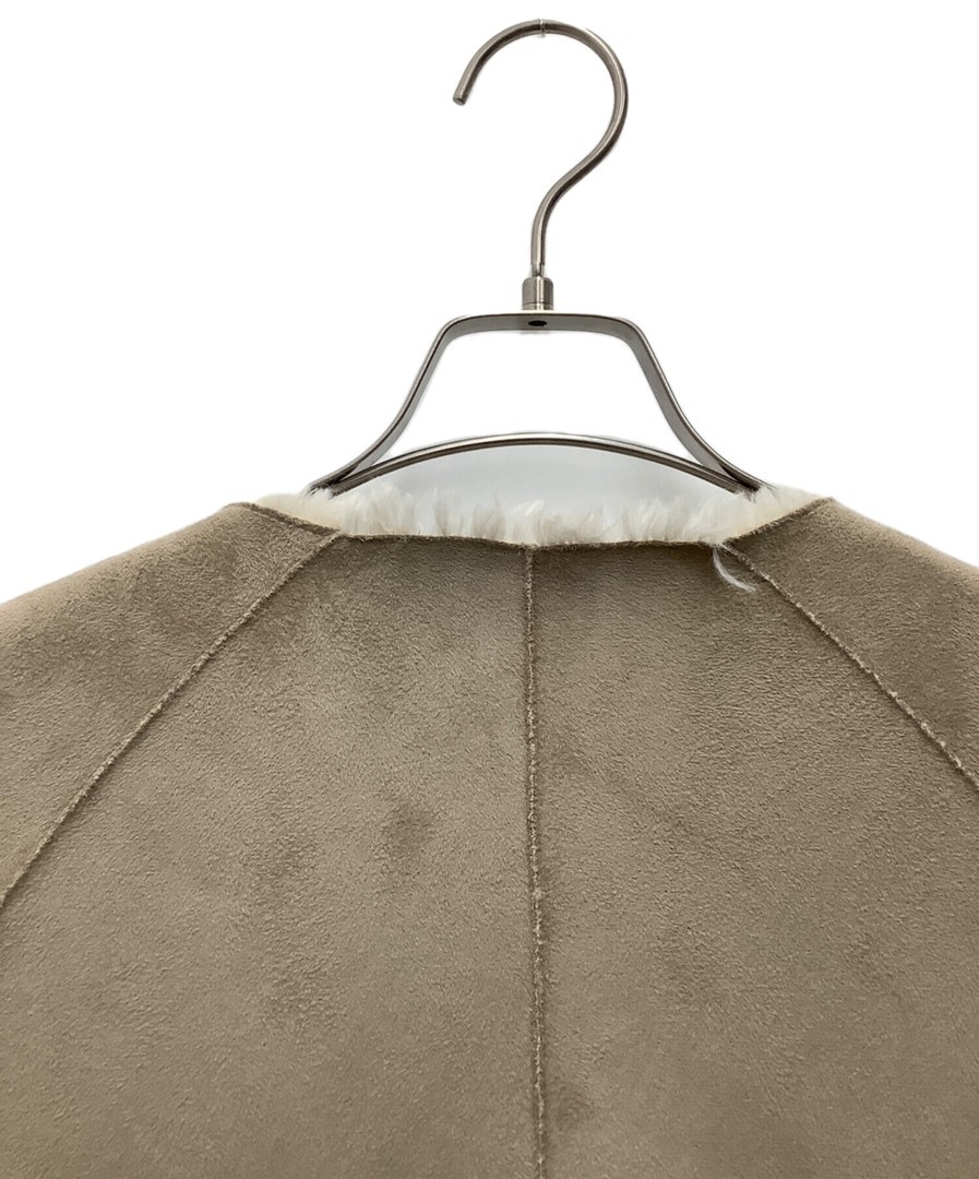 Ameri Reversible Twin Boa Coat 1020731010 Beige S… - image 6