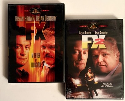 F/X + F/X2 DVD Lot 1986/1991 Action Thriller Bryan Brown Brian Dennehy NEW!!!!!!