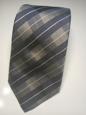 Lot of 2 JOOP! Silk Ties Made in Italy Green Geometric & Blue Plaid Neckties