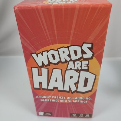 Words Are Hard Family Party Game Funny Frenzy  Blurt Out Slapping Ages 8+