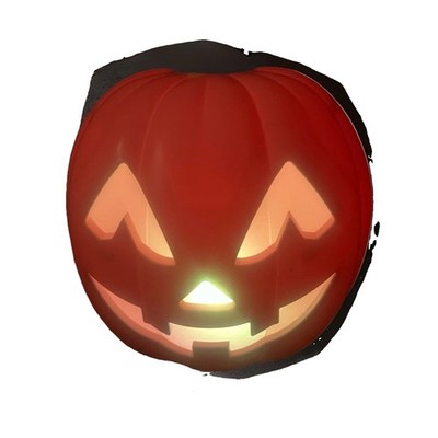 Target Bullseye Playground Halloween Pumpkin Orange Flocked LED Color Changing 