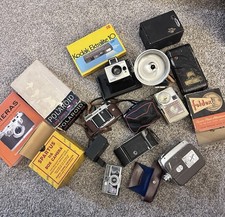 Huge Lot Antique Vintage Cameras Accesories Untested.