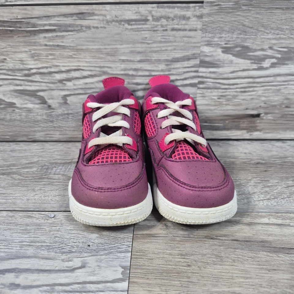 Nike Air Jordan 4 Talla 7C Niño Pequeño True Berry Rush Rosa BQ7672-661 Zapatos Tenis Foto 4 de 4