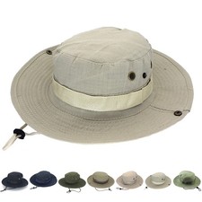 Boonie Hat Bucket Wide Brim Sun Fishing Bush Booney Cap Fisherman Safari Hiking