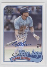 2024 Topps Update 1989 Topps Baseball Auto Cam Eden #89BA2-CE Auto 0a6