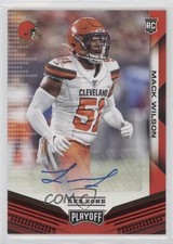 2019 Panini Playoff Rookie Auto Red Zone Auto Mack Wilson #287 Auto 6f5