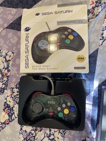 Sega Saturn MK-80000A With Controllers & 15 Games & Pound HDMI Adapter +extras