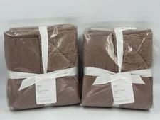 NWT Set/2 Pottery Barn Cozy Cloud KING Shams, Rosewood