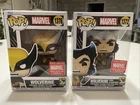 Funko Pop Marvel Collector Corps Exclusive Wolverine 1376 Brown Suit & 1372 Lot