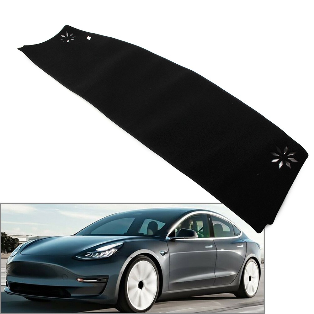 Polyester Dashboard Cover Dashmat Dash Mat Pad For Tesla Model 3 2017 2018 2019