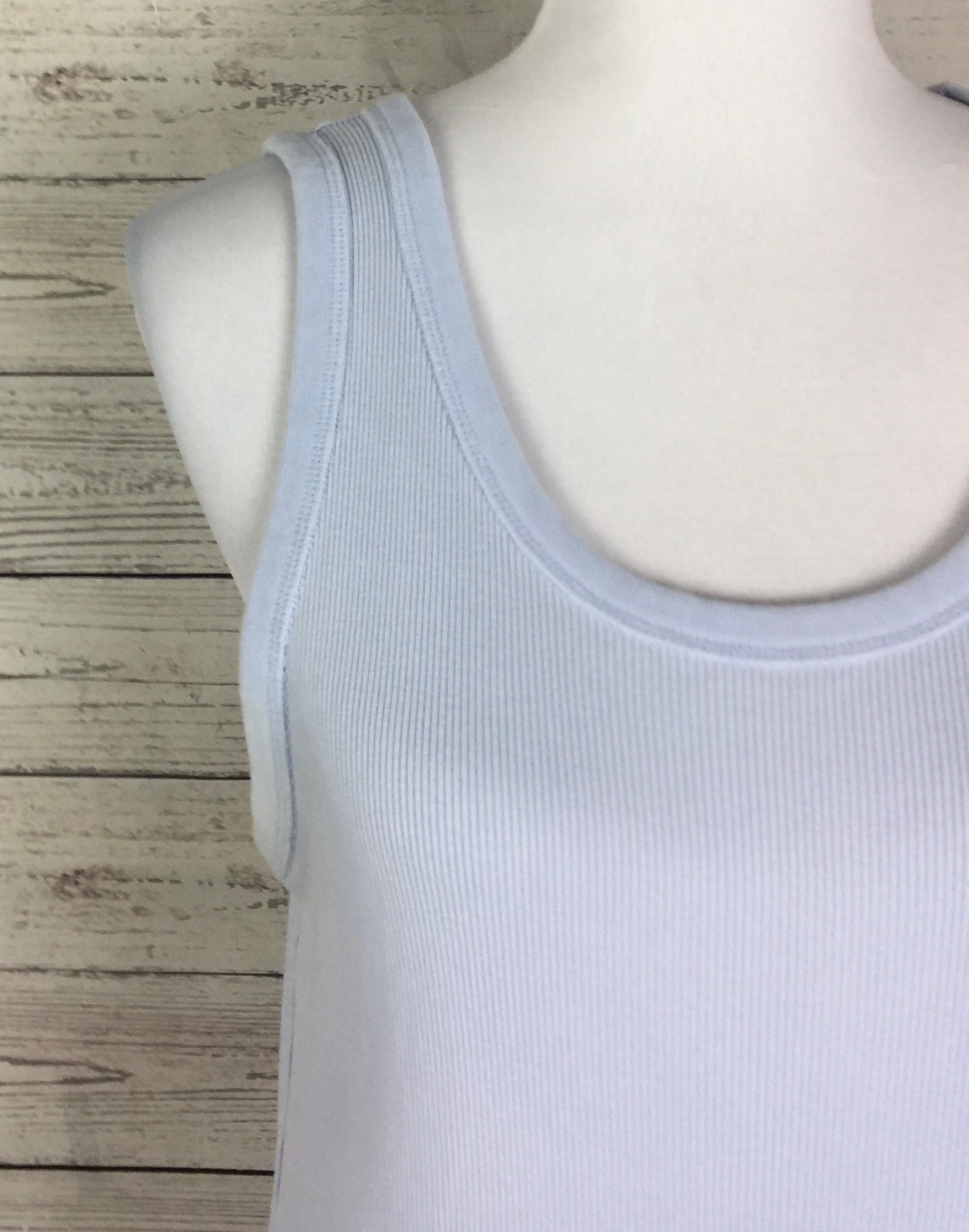 Universal Thread Ribbed Knit Blue Sleeveless Scoo… - image 2