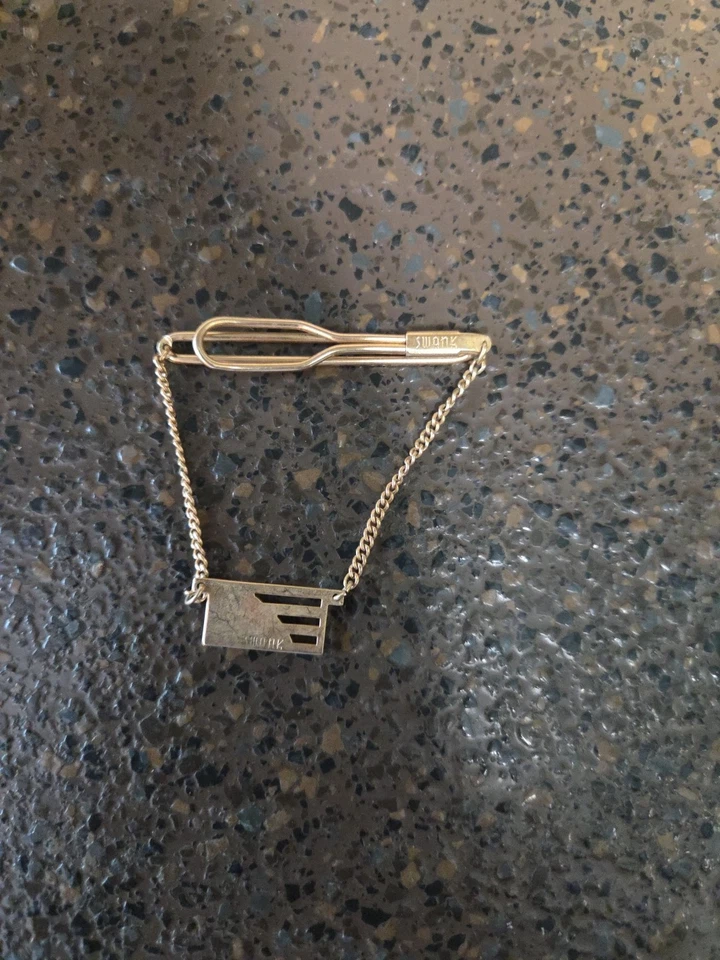 Vintage Swank Tie Clasp Bar Clip  - Image 2 of 3