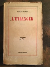L'etranger The Stranger - Albert Camus Gallimard - Rare Early French Edition
