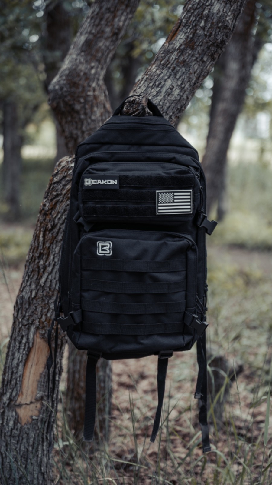 EPIC Tac Pack Tactical Rucksack Large Molle Prepper Survival Backpack NEW-Black