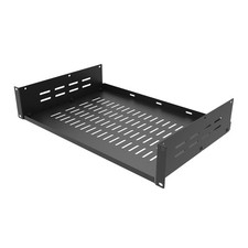 2U 19-Inch Universal Vented Rack Mount Cantilever Server Rack Shelf-12 Inch D...