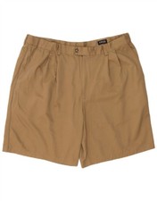 IZOD Mens Pegged Chino Shorts W40 XL Beige Polyester CB07