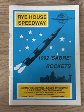 Rye House v Exeter v Mildenhall v Milton Keynes Speedway Programme 21/06/92