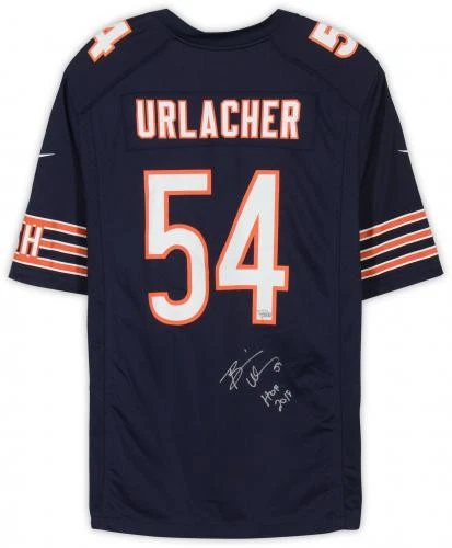 Brian Urlacher Chicago Bears Signed Nike Navy Game Jersey w/HOF 2018 Insc - Image 3 of 4