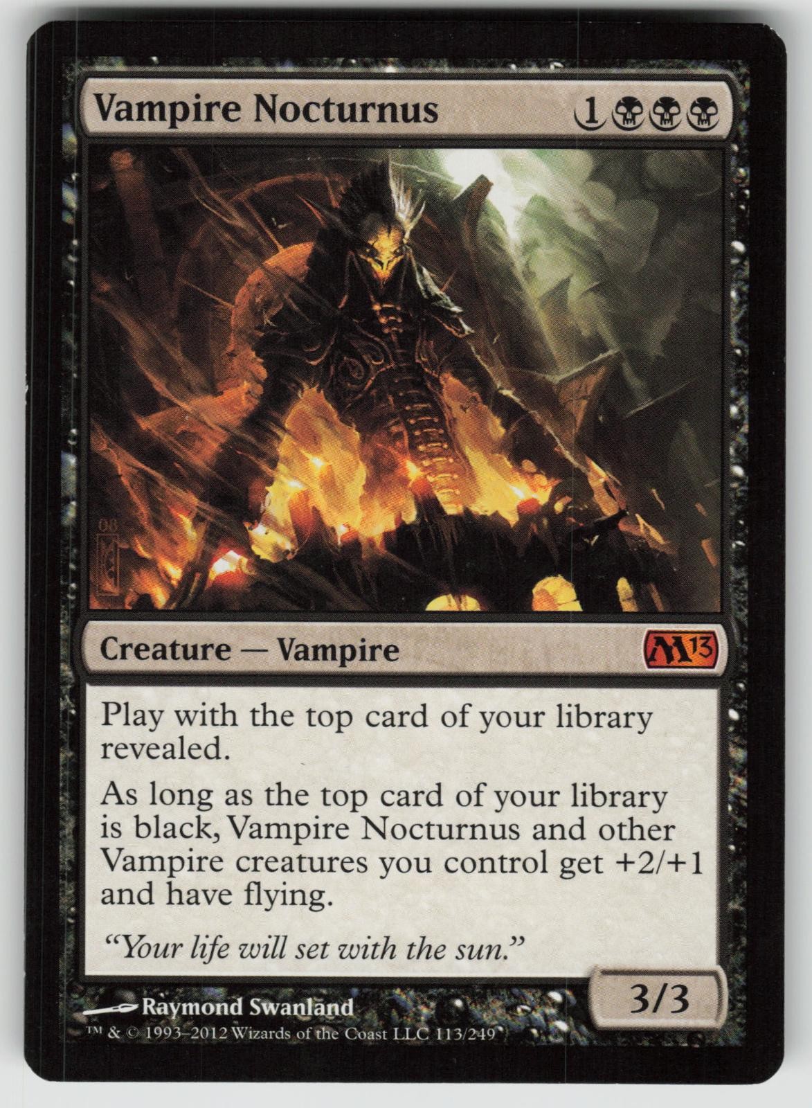 Vampire Nocturnus 113 Mythic Magic 2013 (M13) Magic: The Gathering Near Mint