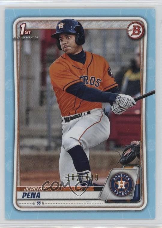 2020 Bowman Prospects Sky Blue /499 Jeremy Pena #BP-61 1dm4