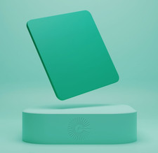 Acrylic Sheet Teal Opaque, Plexiglass Sheet, Dual Side Matte/Glossy 12"x19"