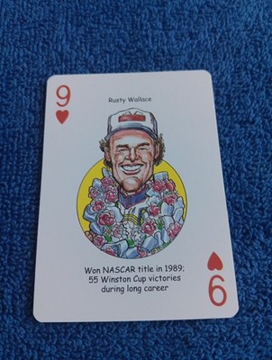 Rusty Wallace Card American Racing Hero Decks Playing Cards Nascar Card