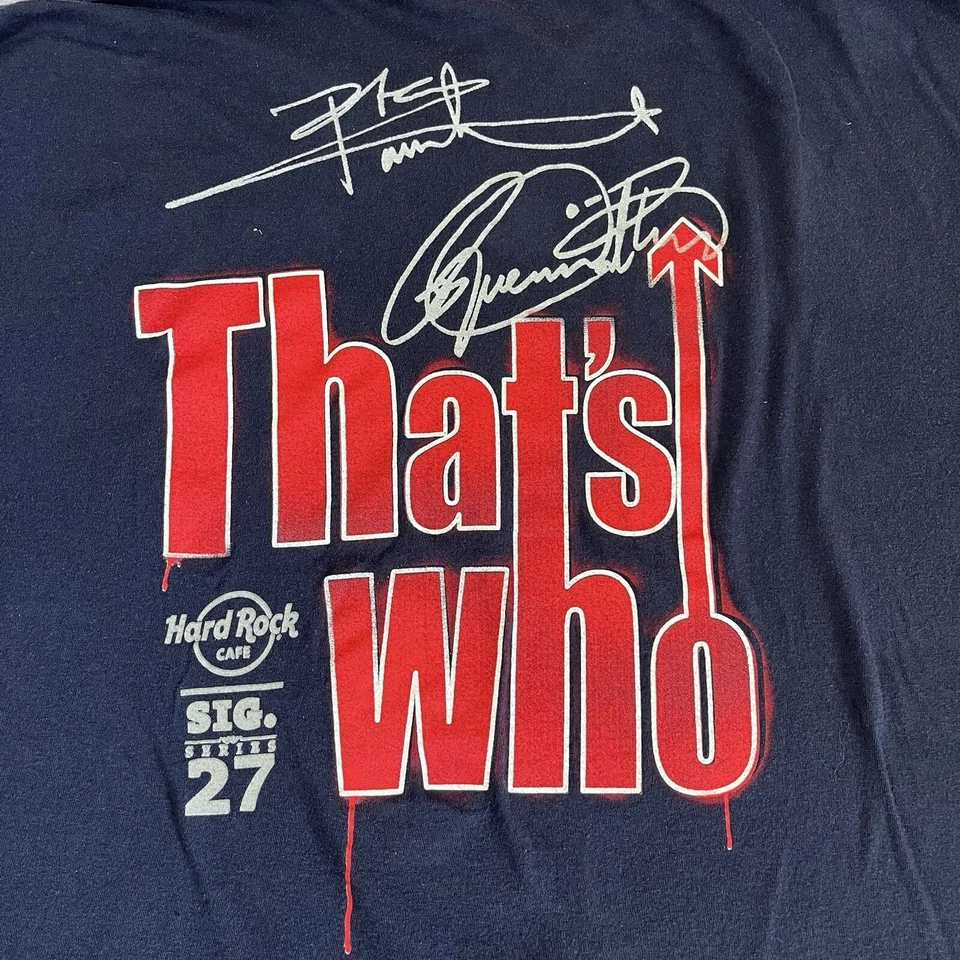 The Who Hard Rock Cafe Mens XXL T-Shirt Logo Tee Blue Crew Neck Top Sig.Series27 - image 4 of 4