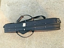 Violin Case Bag Zipper Backpack Strap Softcover Black Cloth Plastic Handle