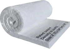 2" Ceramic Fiber Insulation Blanket 2400F 8# High Temp Insulation 24" x 36"