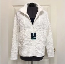 Nwt Dsg Full Zip Quilted Jacket Pure White Xs Women