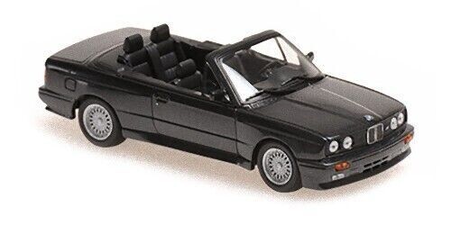 1/43 BMW M3 E30 Cabriolet 1988 Black Metallic Model Car by