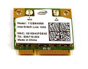 Intel Centrino Wireless N 1000 802 11 B G N 112bnhmw Wifi Half Mini Pci E Card Ebay