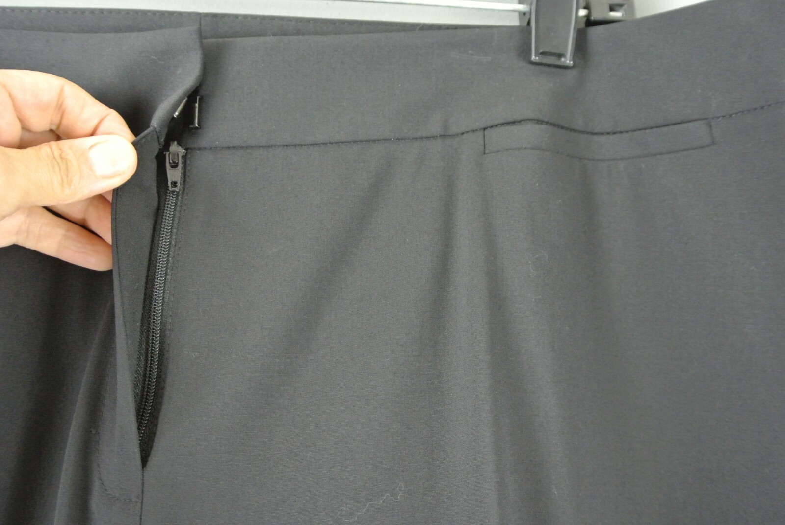 Lafayette 148 Black Pant 16 Solid work Straight L… - image 3