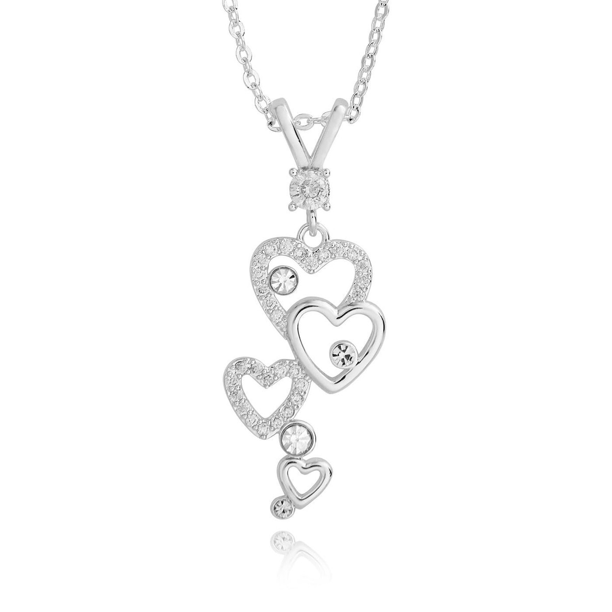 Sterling Silver Te Amo Couple Necklace Te Amo Silver