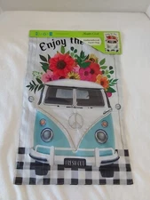 Meadow Creek Double-Sided Embroidered Applique Garden Flag W/"Enjoy The Ride"