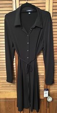NWT CHAPS Women Size 16   Long Sleeve Dress With Tie