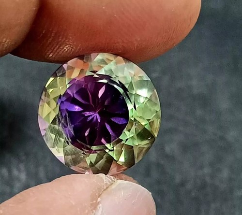Pitambari Sapphire Natural Ceylon Bi-Colour 16Ct Round Cut Certified Gemstone - Picture 3 of 5