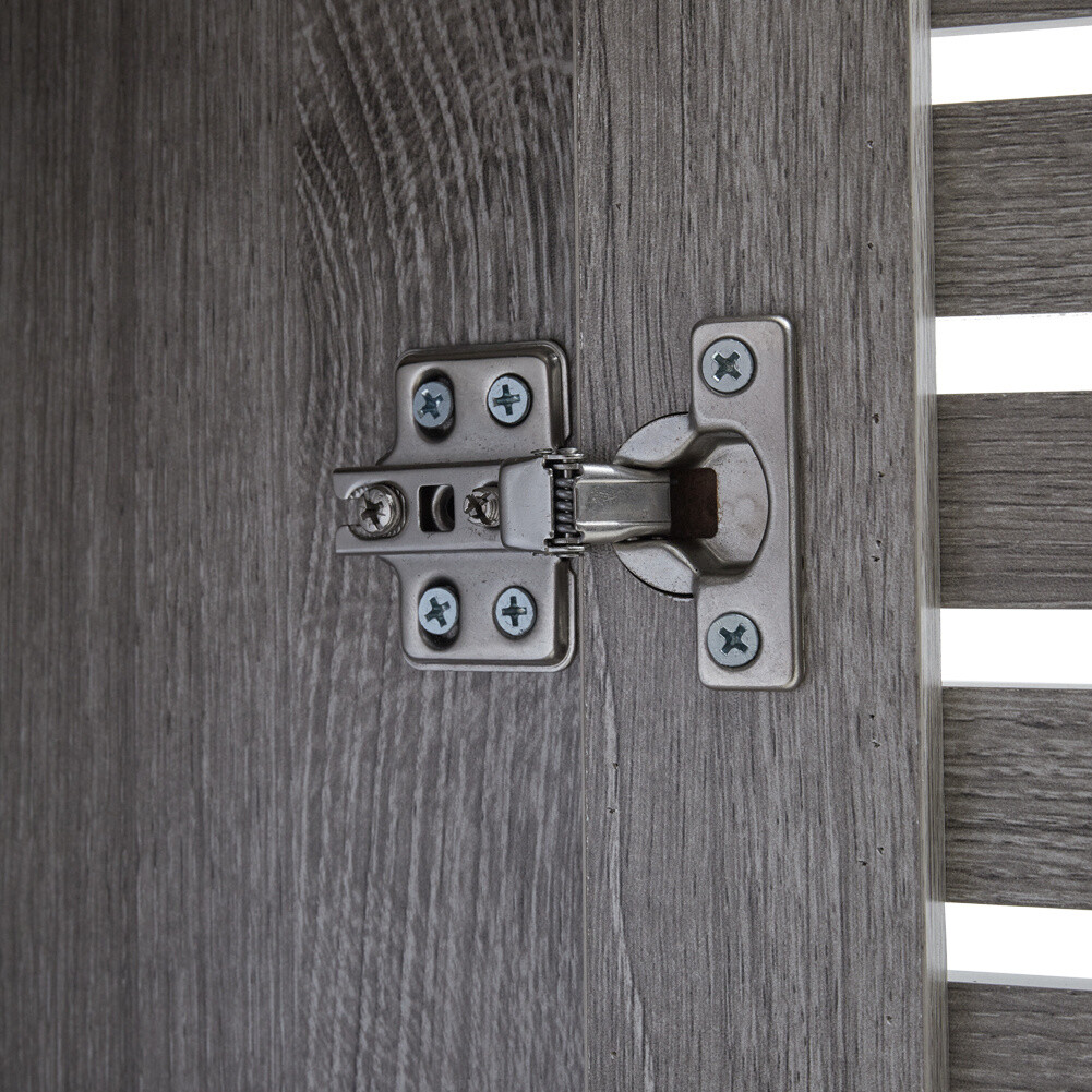 Single/Double Bathroom Storage Unit Wall Towel Shelf Led Mirror