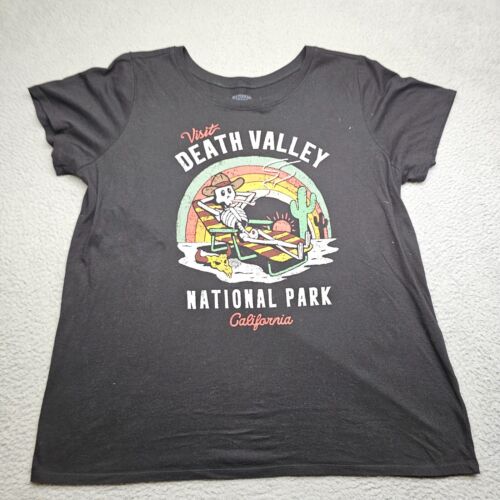  National Park Society Death Valley Skelett T-Shirt Unisex Erwachsene 3XL schwarzes Logo - Bild 1 von 12