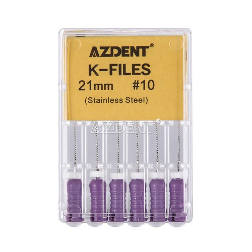6pcs/box 25mm/21mm Dental Endodontic Root Canal Hand Use K-Files Stainless Steel - Picture 28 of 34