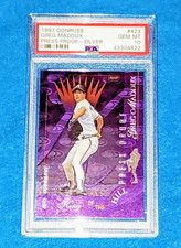 GREG MADDDUX 1997 DONRUSS  PRESS PROOF /2000 #423  SILVER PARALLEL HOF PSA 10 🔥