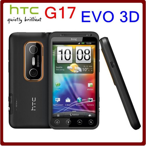 HTC EVO 3D X515m G17 3G dwurdzeniowy WIFI GPS 5MP ekran dotykowy oryginalny odblokowany - Zdjęcie 1 z 3