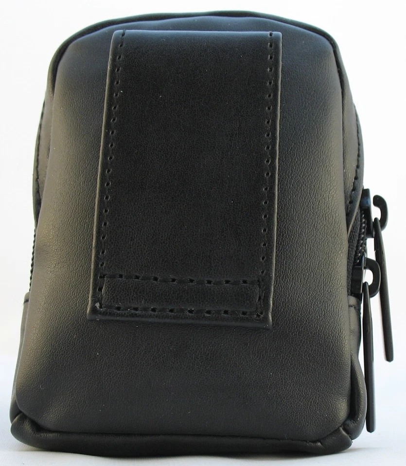 GENUINE FUJIFILM BLACK LEATHER LOOK PU SMALL DIGITAL COMPACT CAMERA CASE/POUCH - Изображение 3 из 4