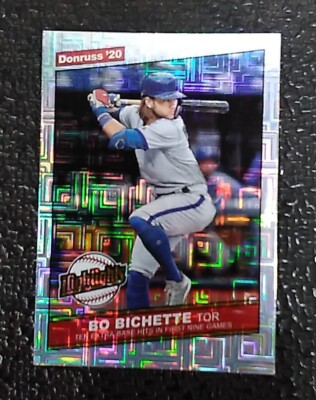 2020 Panini Donruss Highlights Vector H-12 Bo Bichette Rookie Toronto Blue Jays