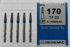 Dental Diamond Burs, Standard Grit Multi-Use, 5 Pcs/Pk [170TF-23]