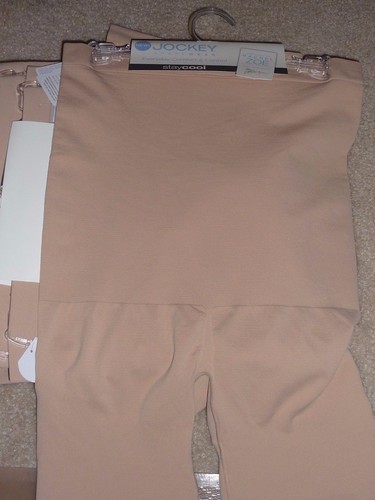 NWT JOCKEY RACHEL ZOE SEAMFREE 4032 STAY COOL HIGH-WAISTED THIGH SHAPER BLK BGE - Picture 5 of 13