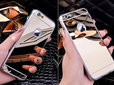 Hülle Silikon Mirror Case Spiegel iPhone 7 8 Plus X SE Samsung S7 S8 S9 S8+ S9+